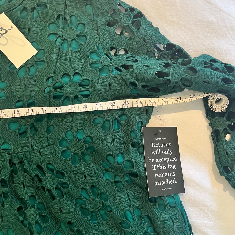 Tuckernuck Green Lace Palmerston Dress NWT - Picture 7 of 11